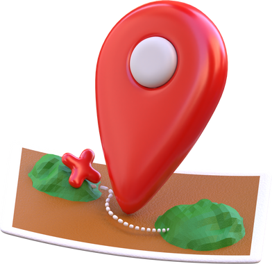 Red Location 3d Icon